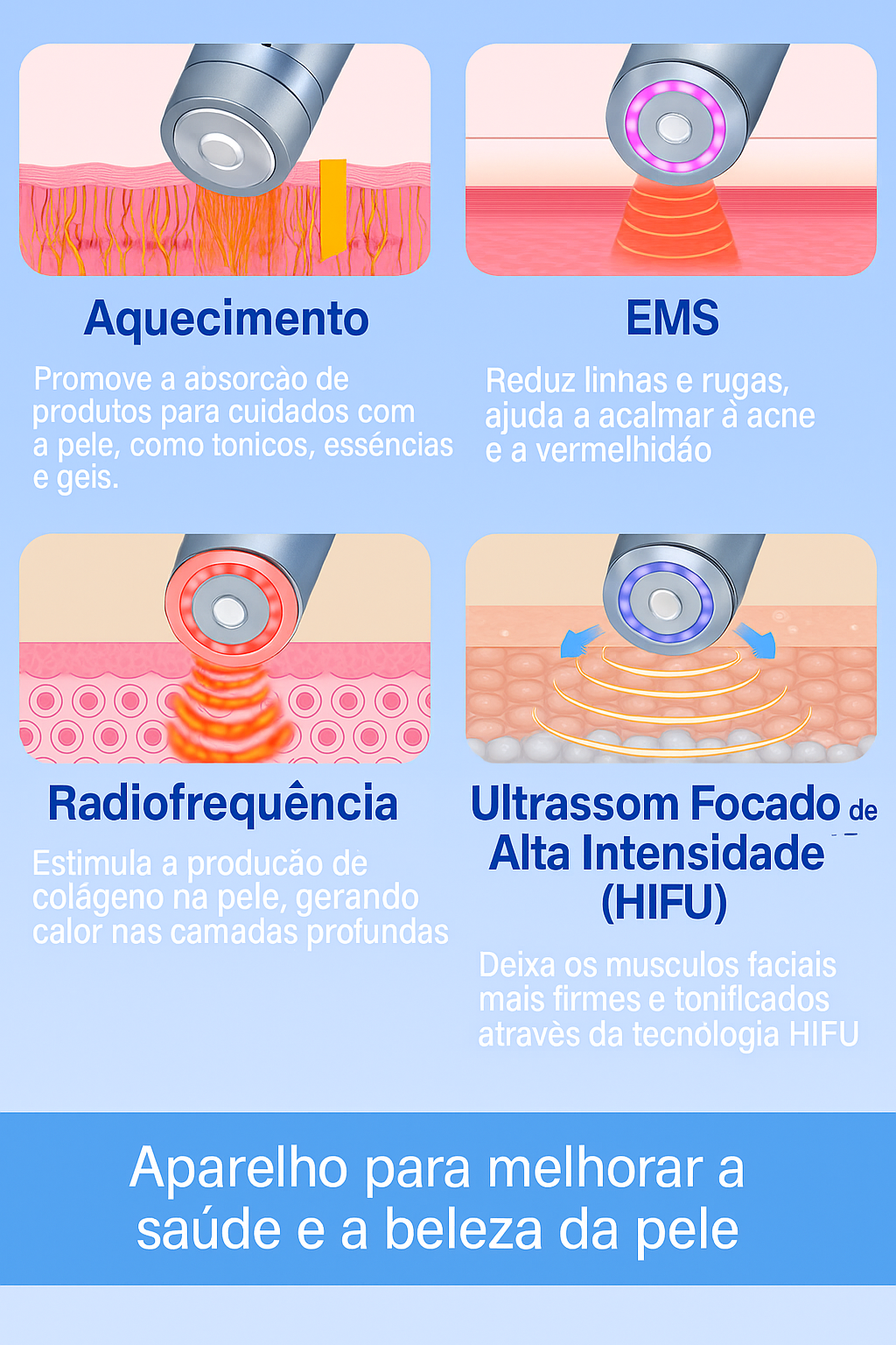 Booster Facial DearFreya: Tecnologia Avançada para Lifting, Limpeza e Rejuvenescimento