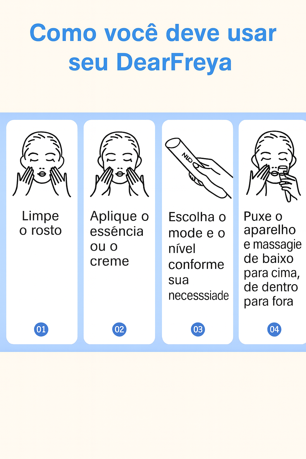 Booster Facial DearFreya: Tecnologia Avançada para Lifting, Limpeza e Rejuvenescimento