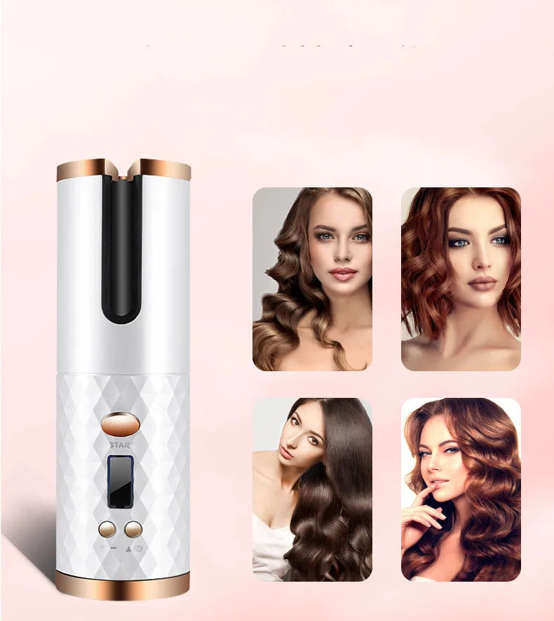 Modelador de Cachos Sem Fio Auto Curler - Look Perfeito