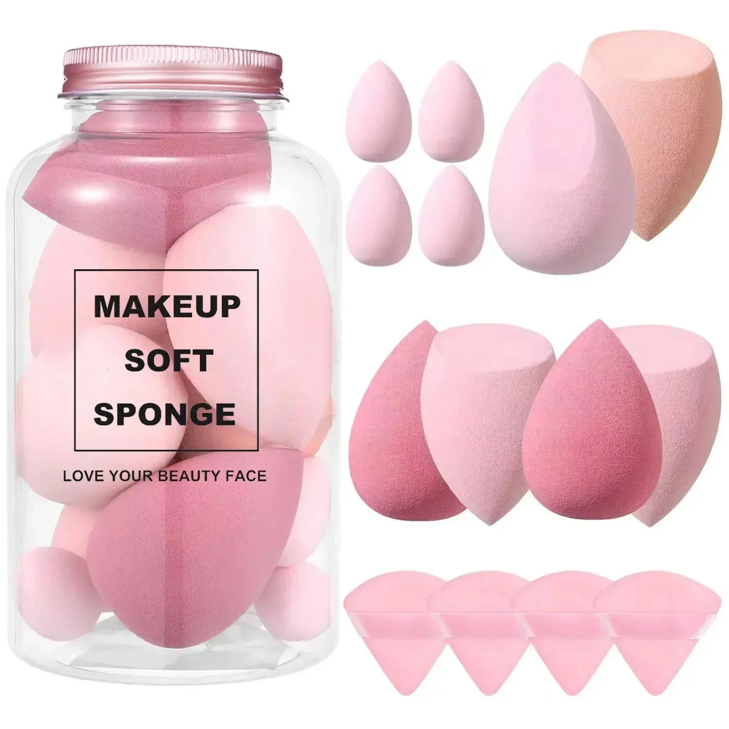 Esponjas para Maquiagem "Beauty Puff" - acabamento profissional