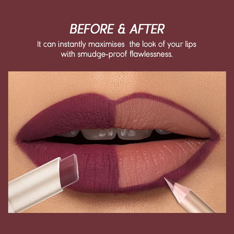 Kit USHAS Batom e Lápis Labial Matte - Definição e Cor para Lábios Incríveis