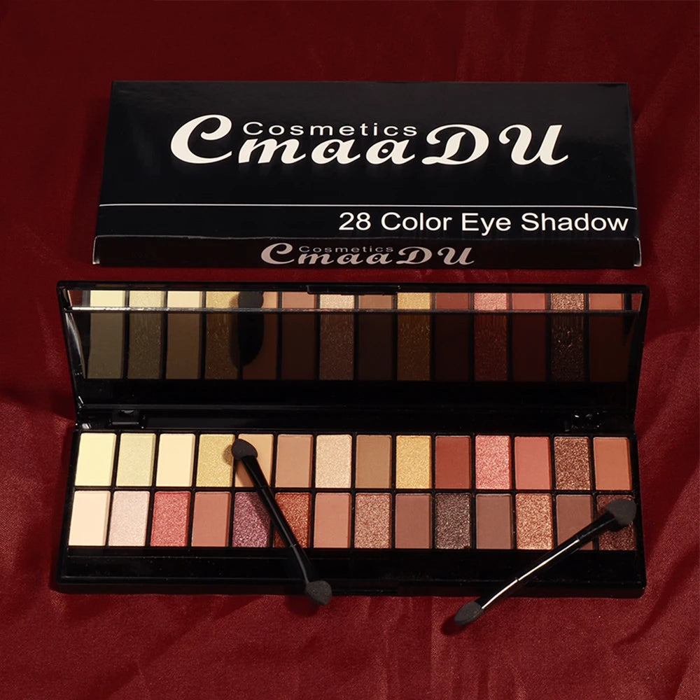 Paletas de Sombras 28 Cores – Foscas e Peroladas para Makes Incríveis!