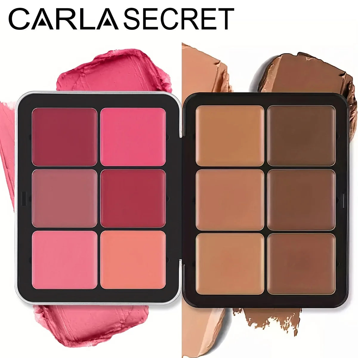 Paleta Multifuncional 12 Cores | Corretivo, Blush, Iluminador e Contorno
