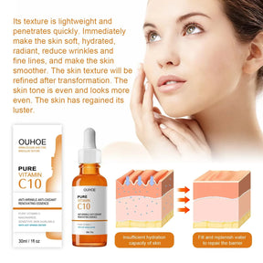 Sérum de Vitamina C da OUHOE: A Magia da Juventude para Sua Pele!