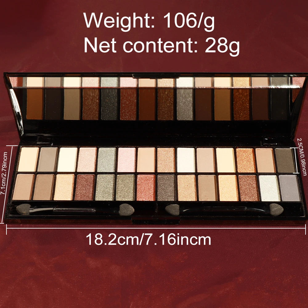 Paletas de Sombras 28 Cores – Foscas e Peroladas para Makes Incríveis!