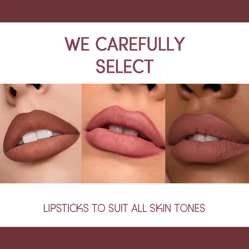 Kit USHAS Batom e Lápis Labial Matte - Definição e Cor para Lábios Incríveis