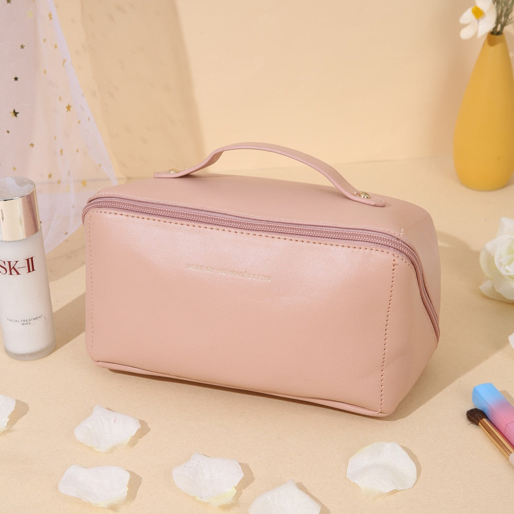 necessaire rosa feminina compacta beatly extra