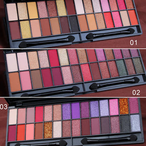 Paletas de Sombras 28 Cores – Foscas e Peroladas para Makes Incríveis!