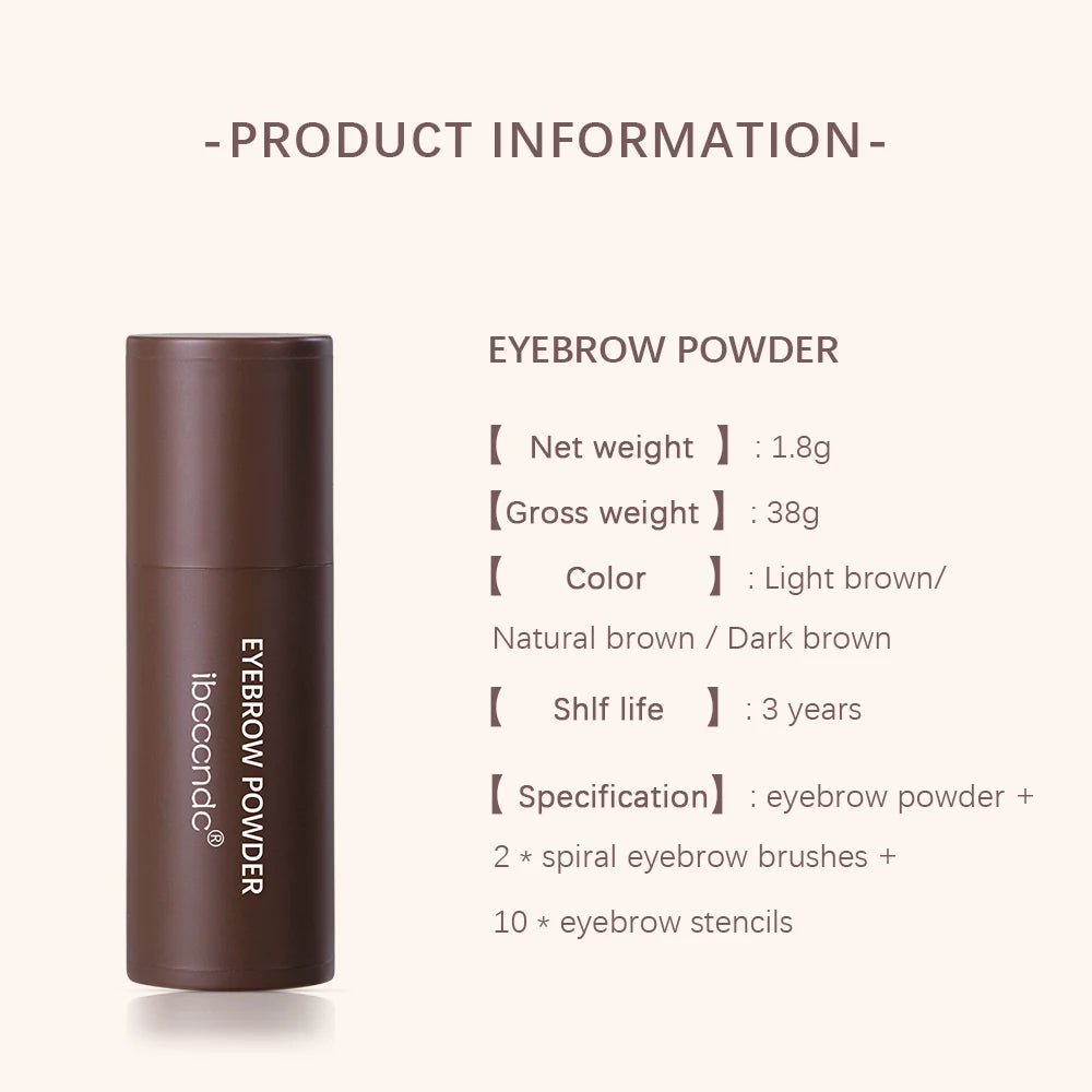 Kit de Sobrancelhas à Prova d'Água - 3 Cores e Longa Duração