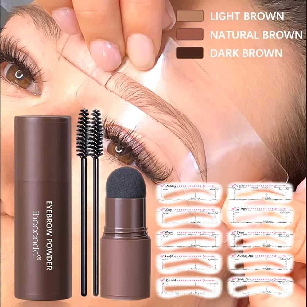 Kit de Sobrancelhas à Prova d'Água - 3 Cores e Longa Duração